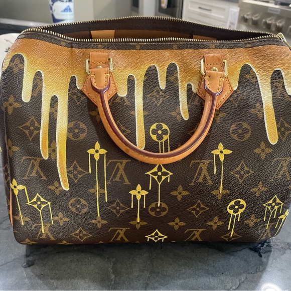 Louis Vuitton Speedy 30 Custom by New Vintage Handbags Las Vegas Queen Bee - Picture 6 of 16